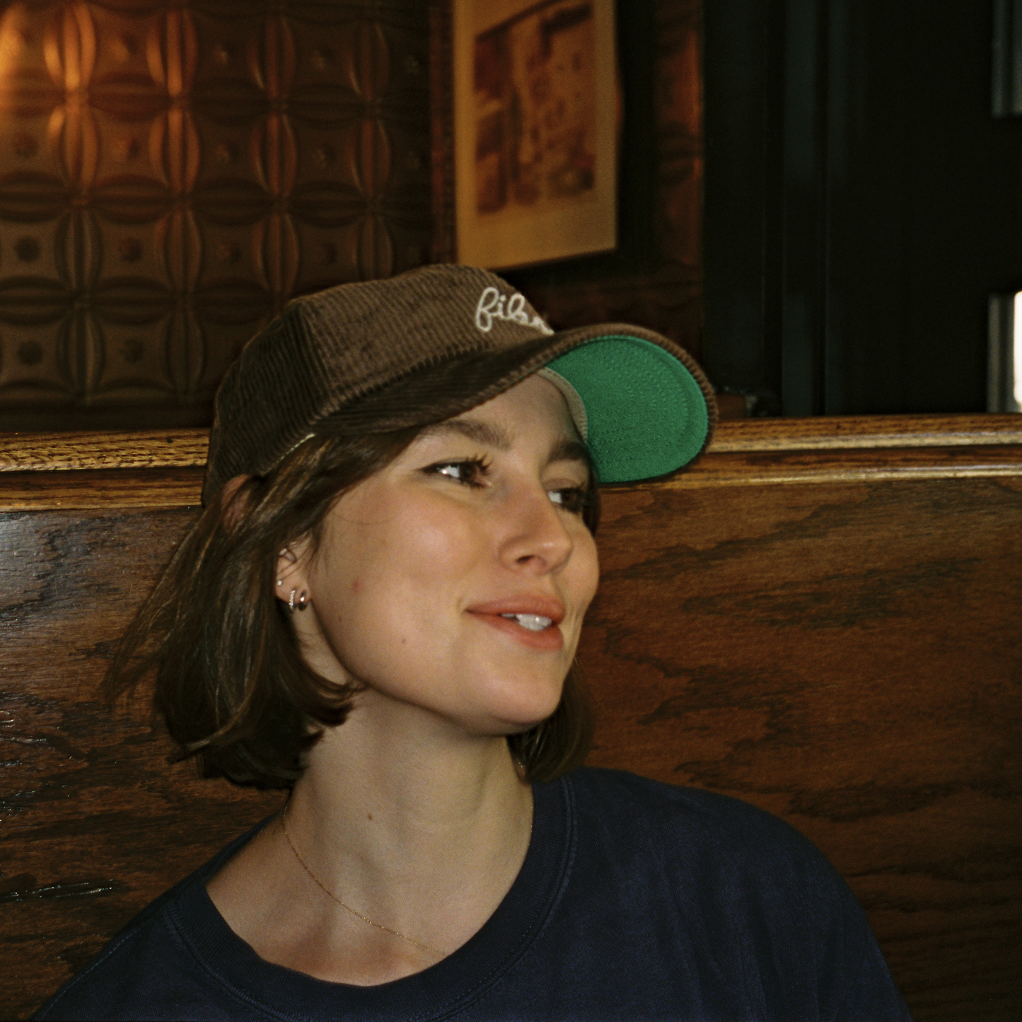 Fibs Brown Corduroy Hat