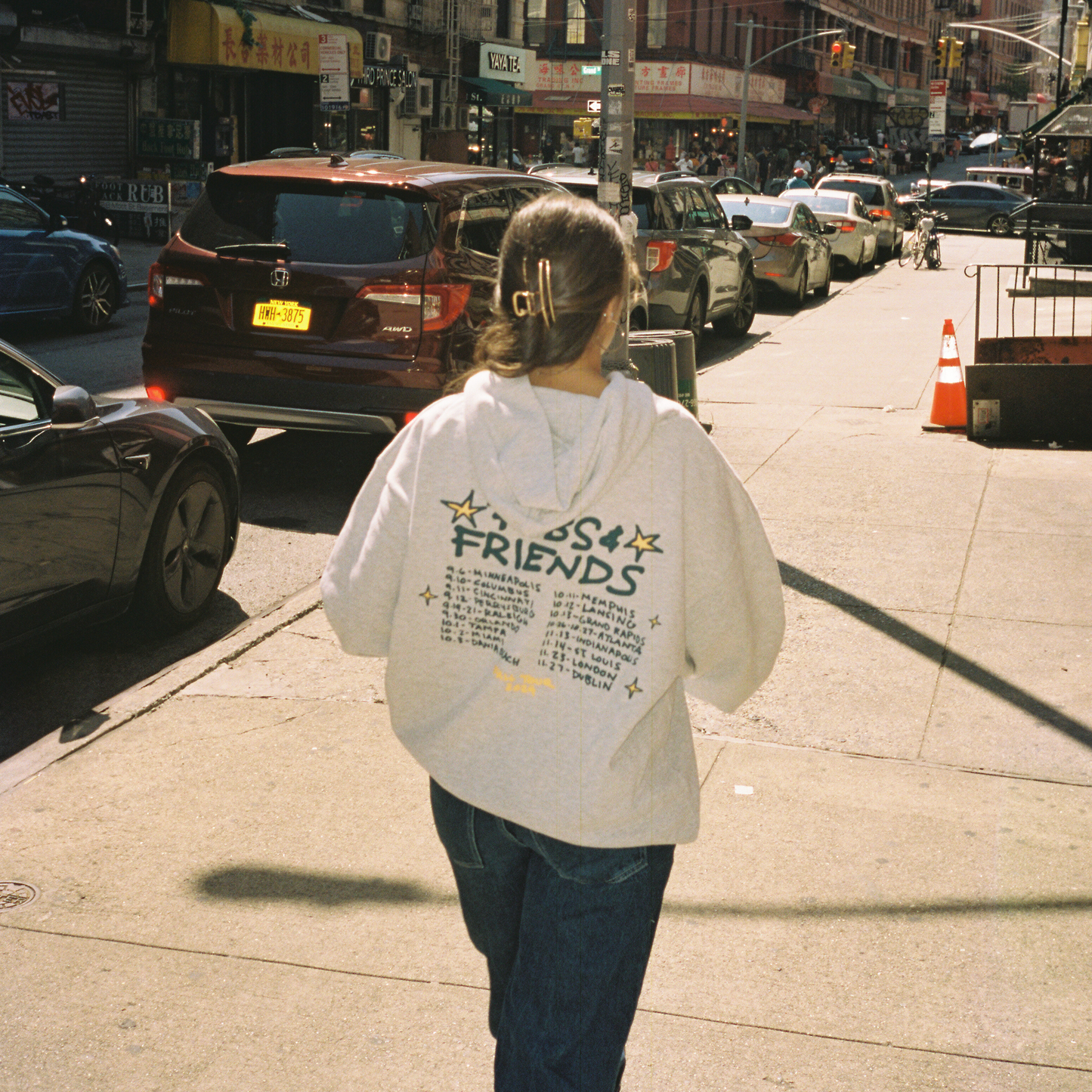 Fibs & Friends Grey Hoodie