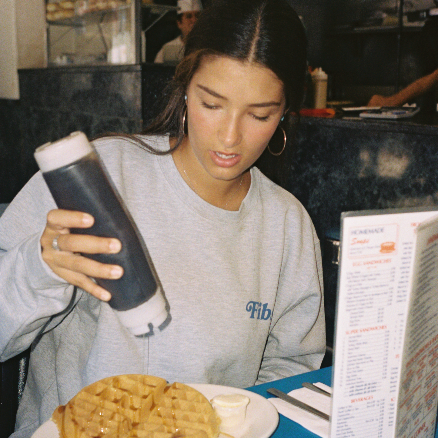 No Vibe Checks Heather Grey Crewneck