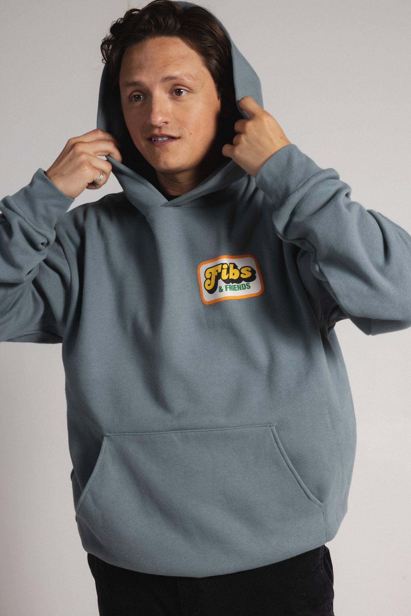 Fibs & Friends Blue Hoodie