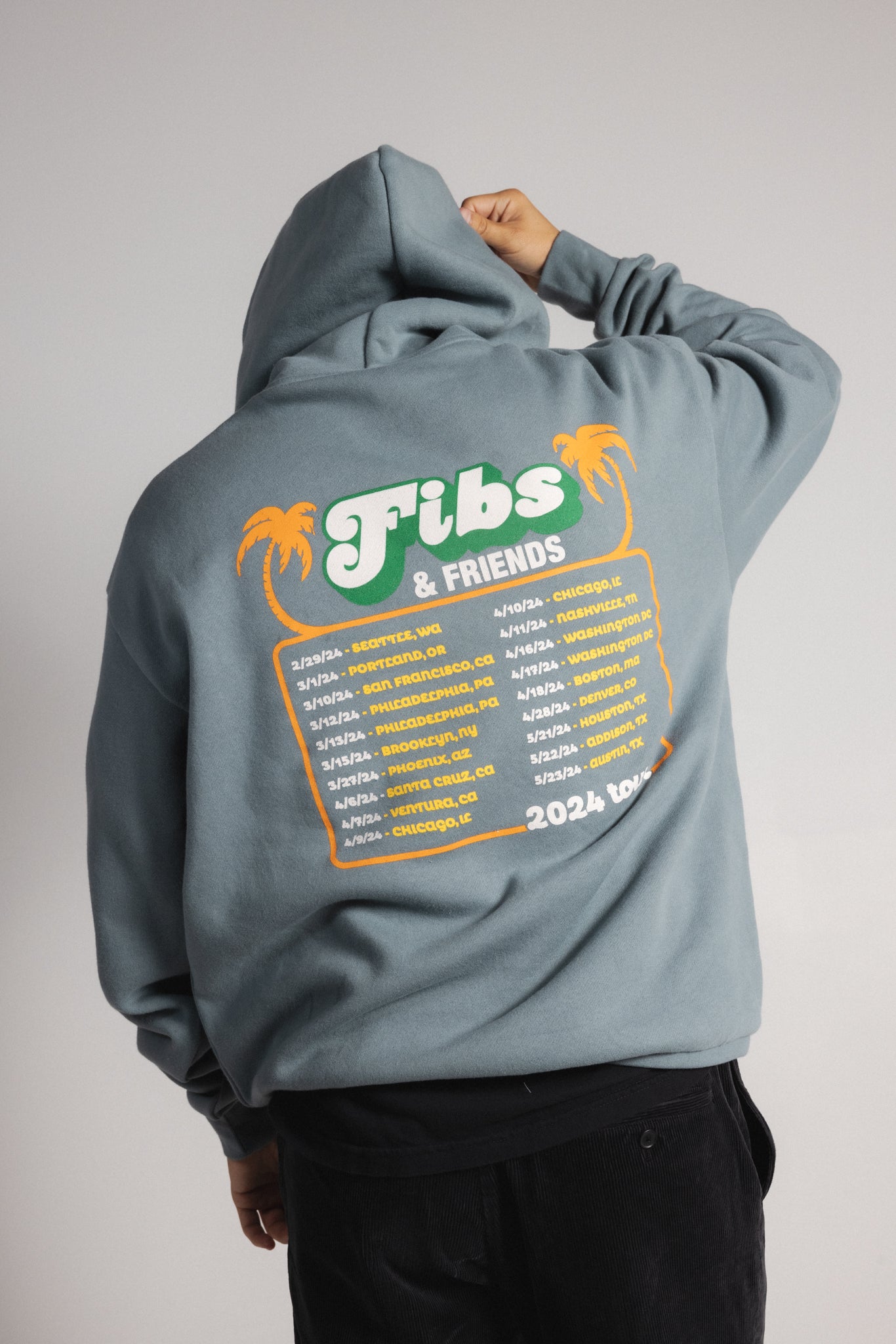 Fibs & Friends Blue Hoodie