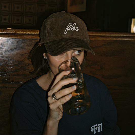Fibs Brown Corduroy Hat