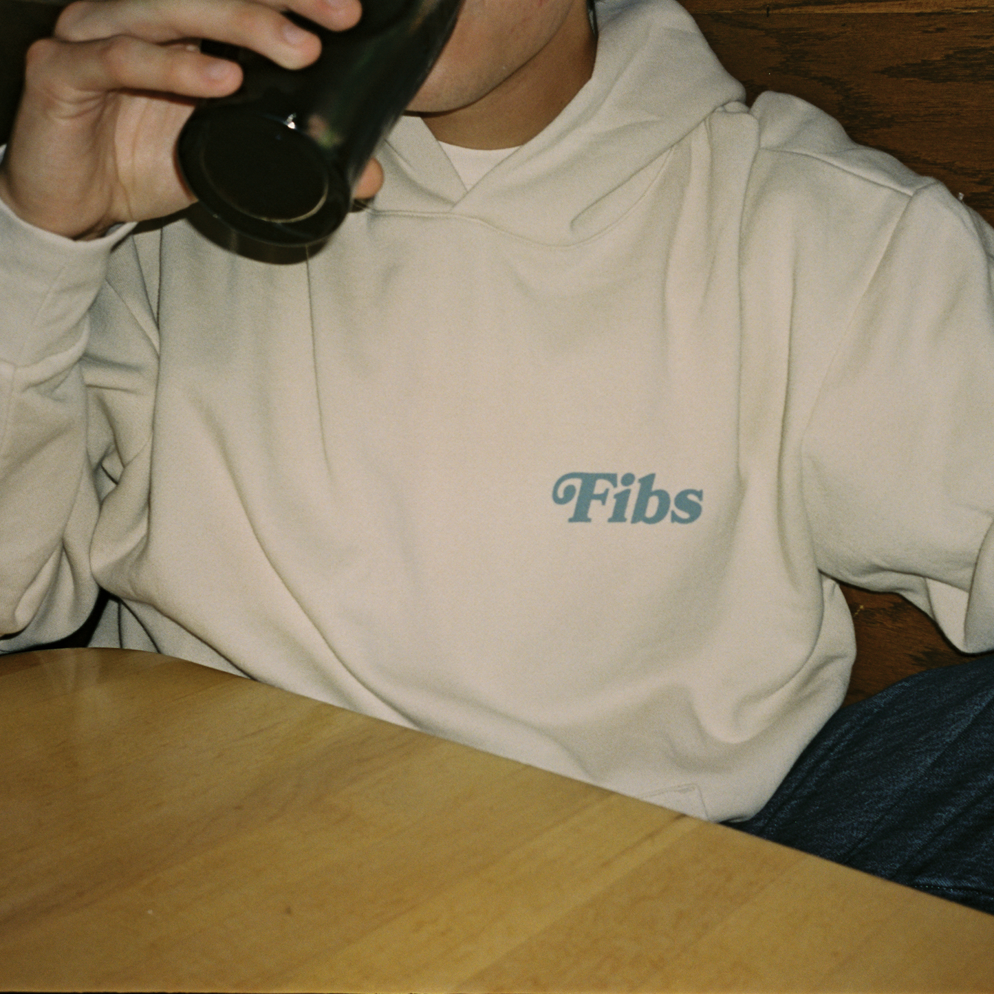 No Vibe Checks Ivory Hoodie