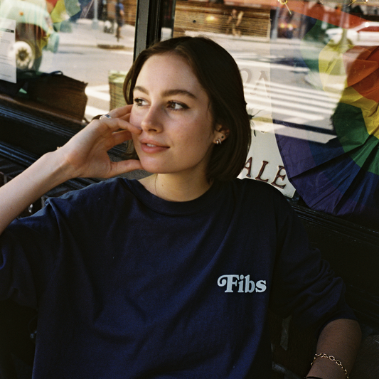 No Vibe Checks Navy Long Sleeve Tee