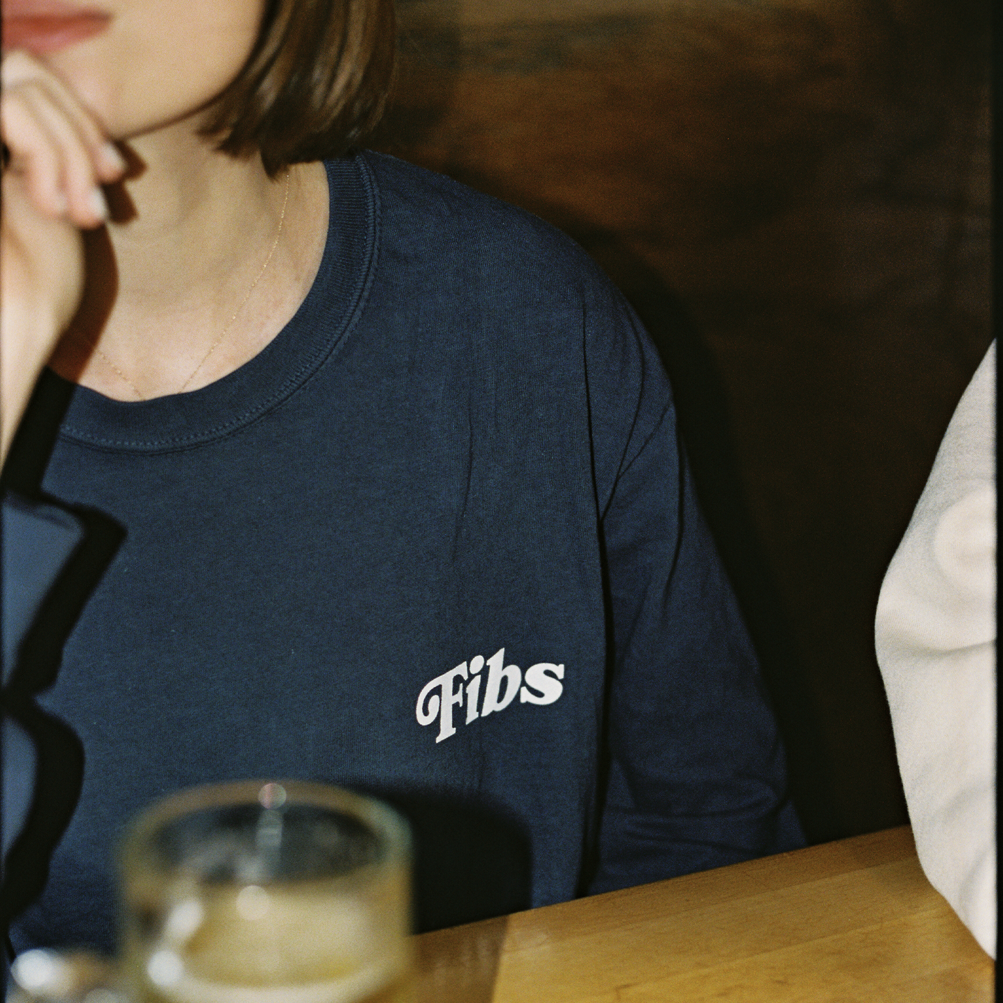 No Vibe Checks Navy Long Sleeve Tee
