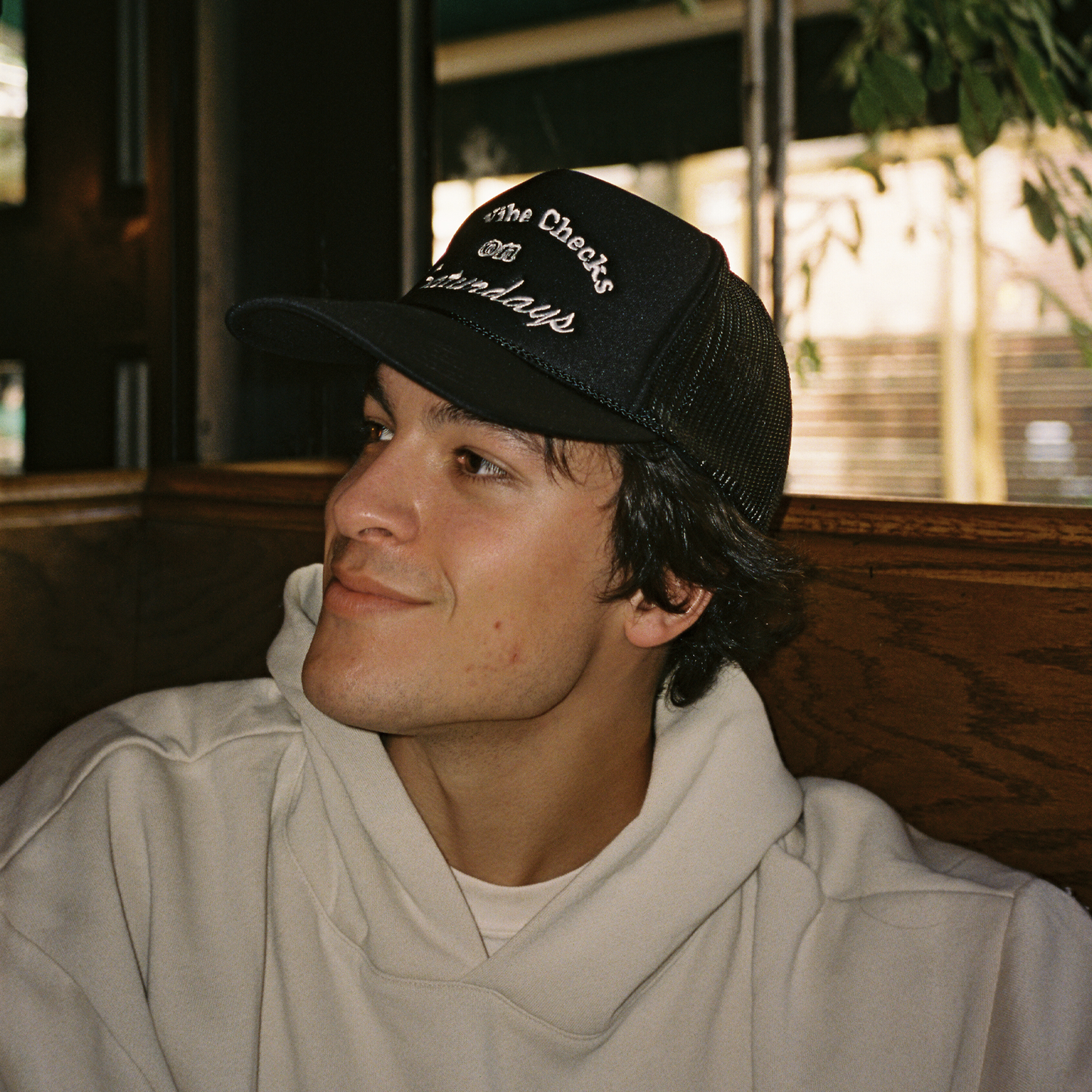 No Vibe Checks Black Trucker Hat