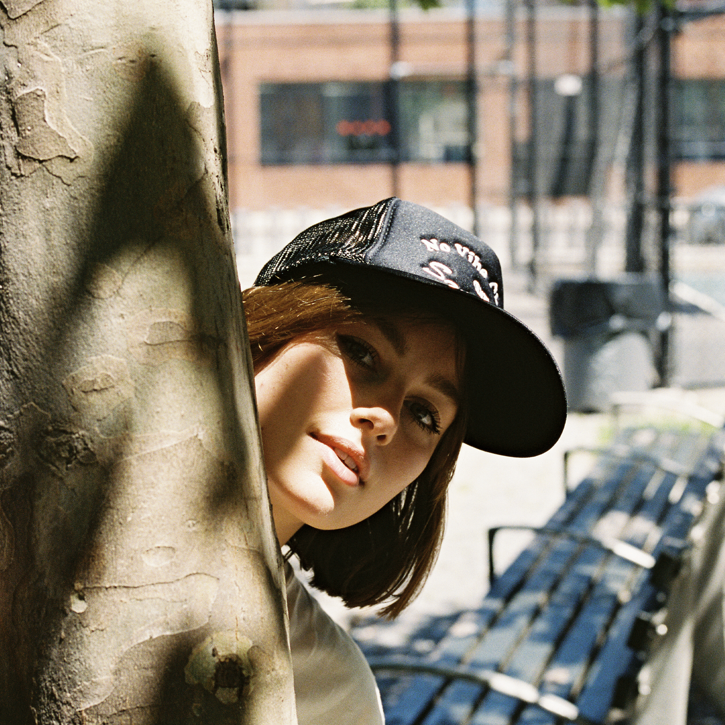 No Vibe Checks Black Trucker Hat