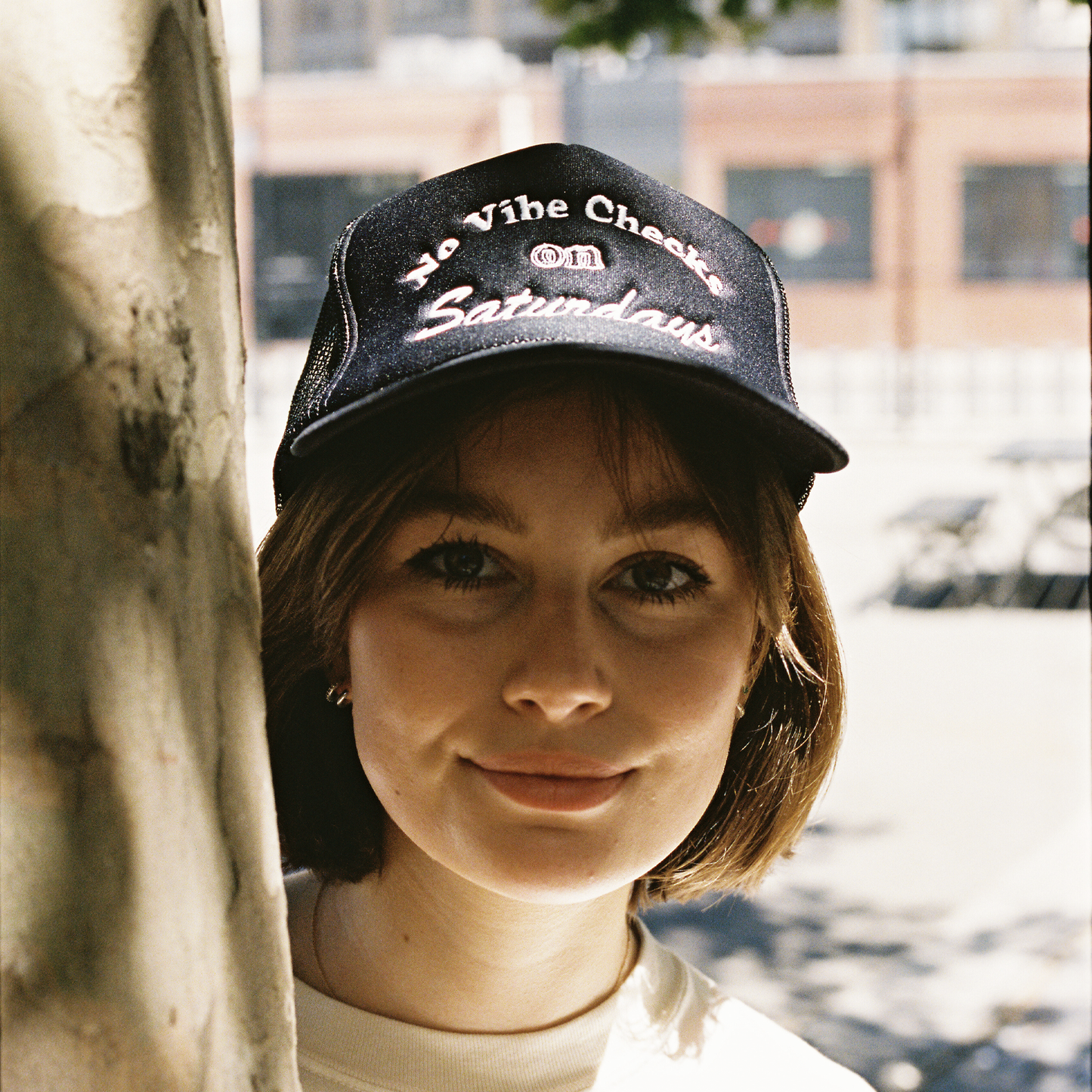 No Vibe Checks Black Trucker Hat